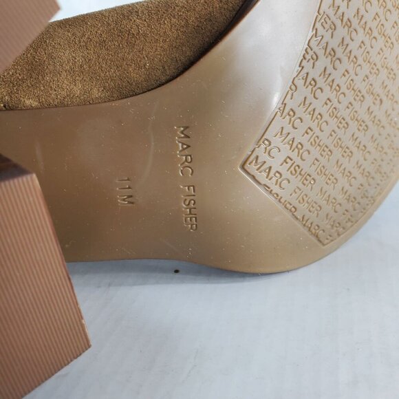 Marc Fisher Women's Dark Brown Bootie Matter Block Heel Pointed Toe Size 11 M - Picture 12 of 14